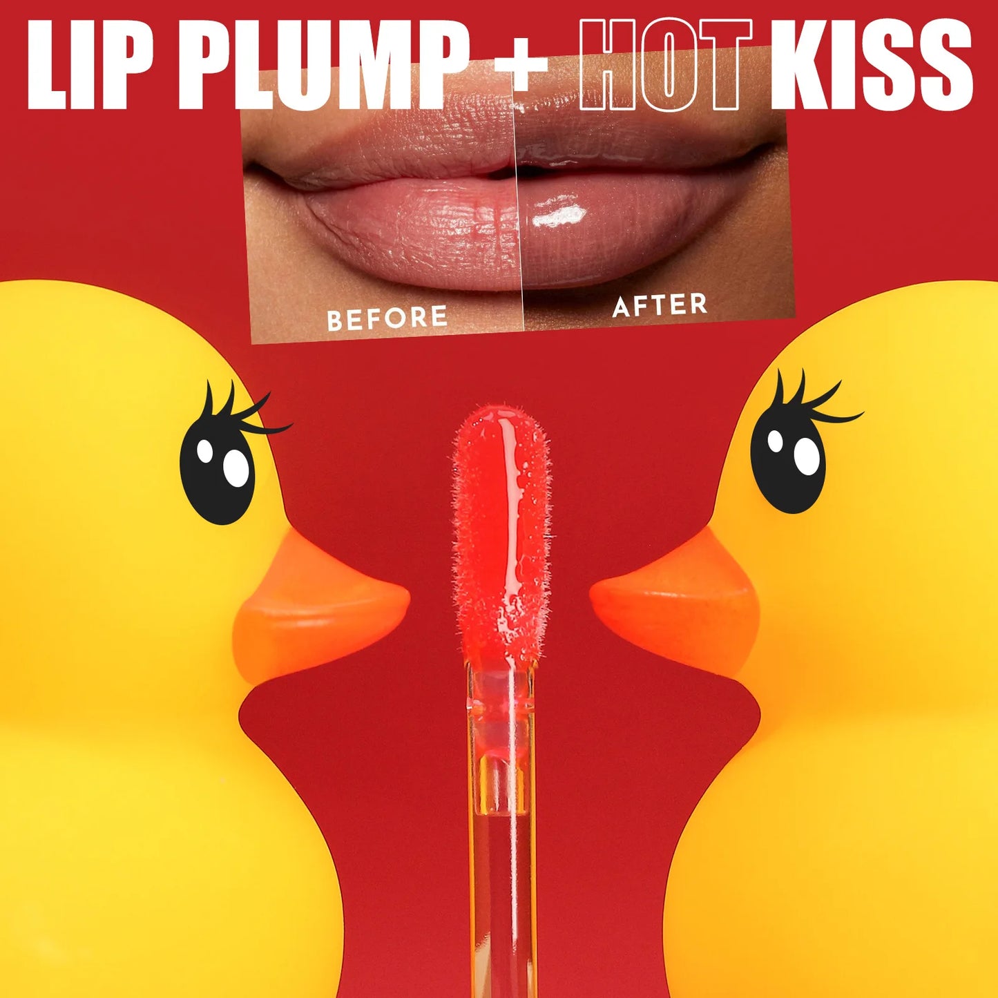MLSMILE 3pcs Duck Mouth Fruit Fragrance Lip Oil Moisturizing Mirror Gloss Lip Gloss Beep Lip Glaze Set