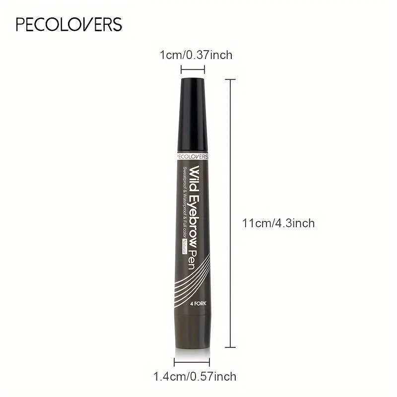 6 farben 1pc Augenbraue Stift Wasserdicht 4 Split Spitze Augenbrauen Stift Augenbraue Tattoo Stift Wasserdichte Flüssigkeit Schwarz Augenbraue make-up Bleistift